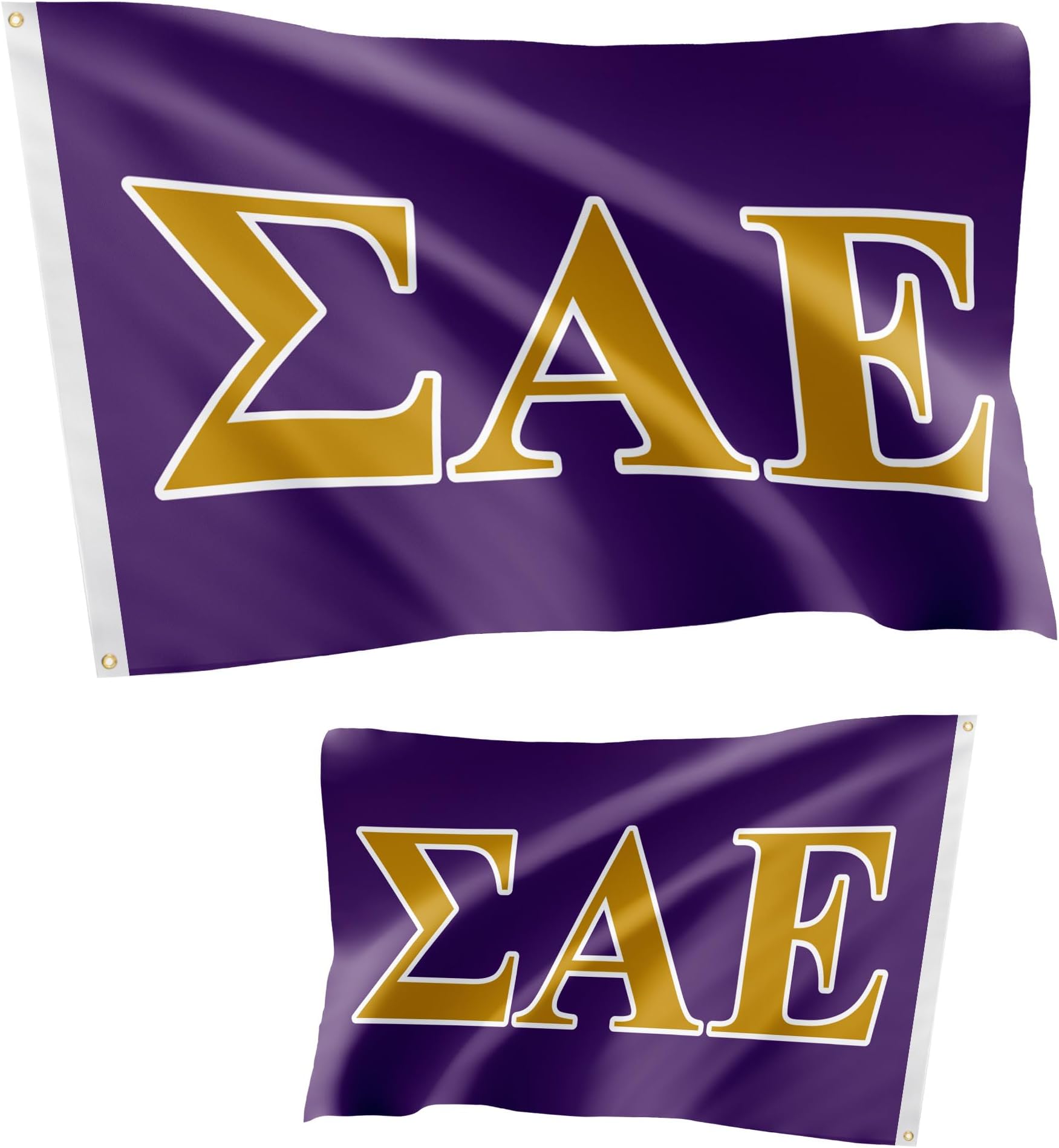 Sigma Alpha Epsilon Flags Double Sided SAE Fraternity Official Banners 100% Polyester Indoor Outdoor 3x5 (Double Sided - Letter)
