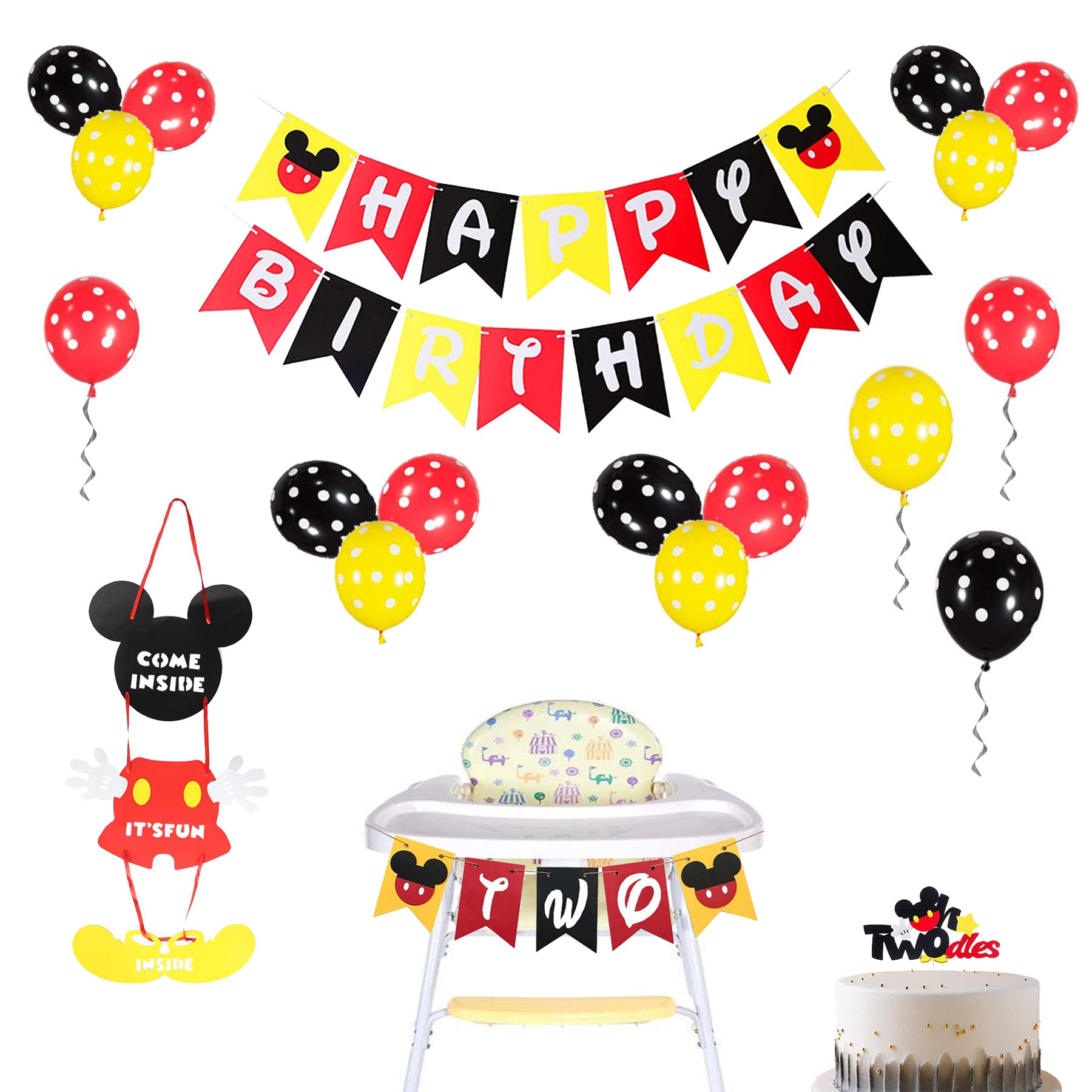 Buy 2 Years Old Theme Mickey Mouse Birthday Party Decorations Kit