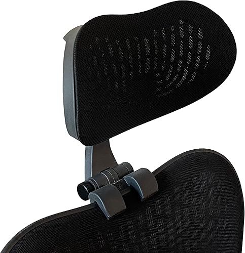 Miniatura 3 de OFFICE LOGIX SHOP Mirra 2 Reposacabezas para silla (sin reposacabezas, inserto de malla negra)