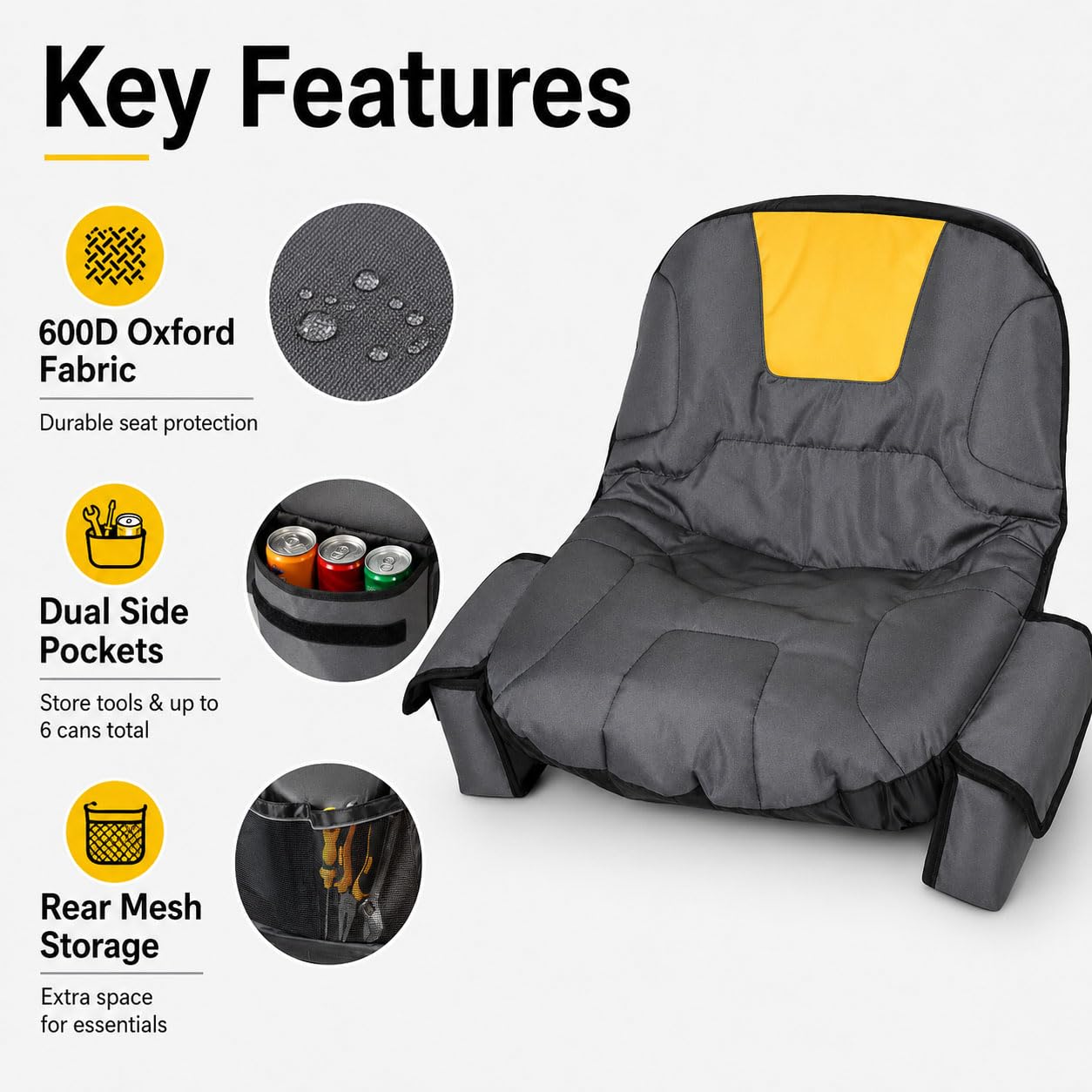 Funda de Asiento Cortacésped para WEIBANG E001000KX72 2022-2022