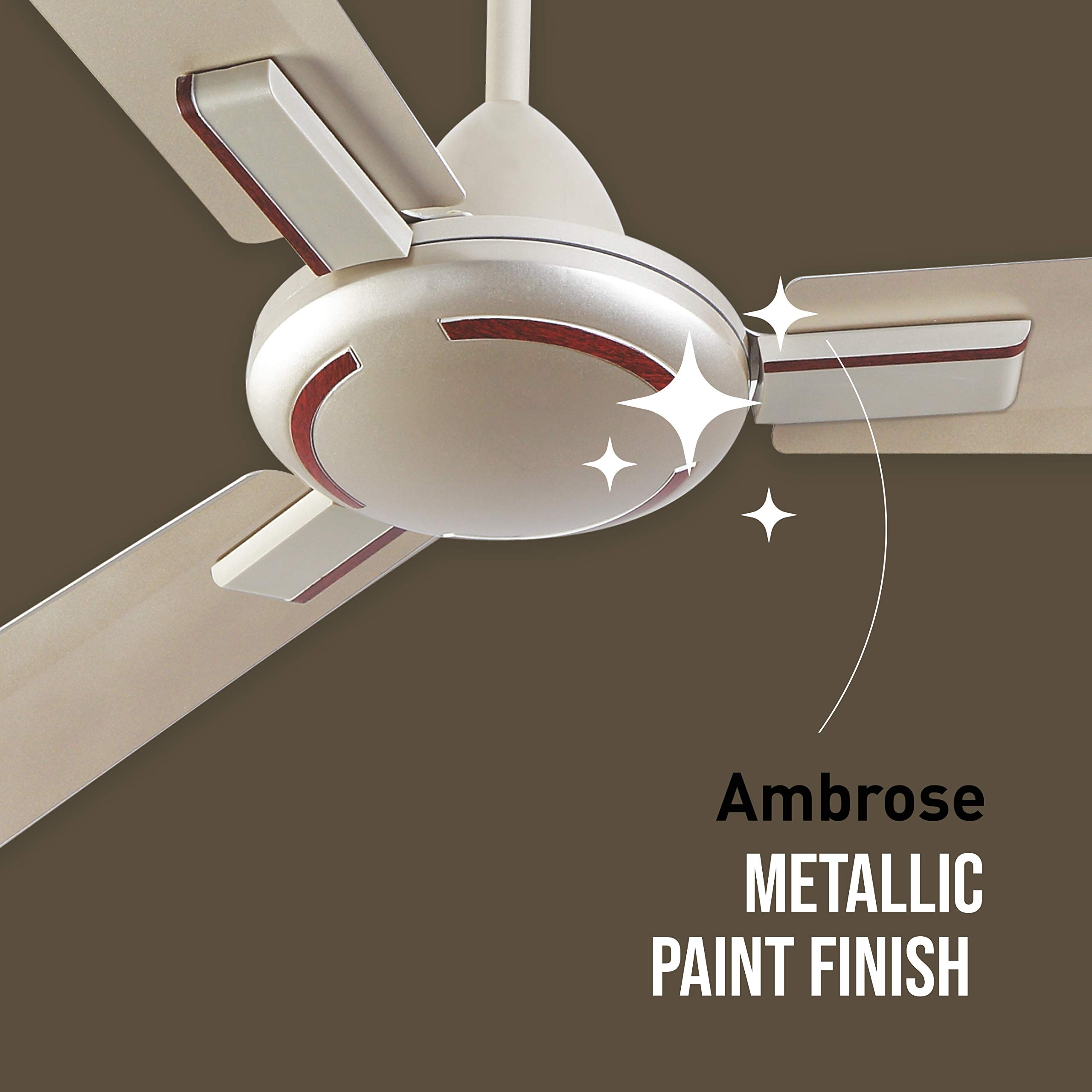 Buy Havells Ambrose 1200mm Ceiling Fan (Gold Mist Wood) Online at