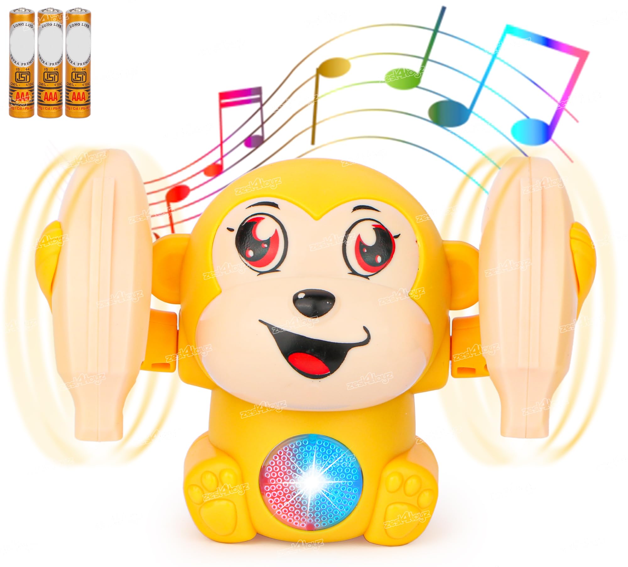 See full amazon price history chart for Zest 4 Toyz Dancing Musical Toy for Kids Tumbling Monkey Doll Toy Voice Control Sensor Rotating Arm Light Sound Toy ABS Battery Included Pack of 1 (Random Color) Zest 4 Toyz Dancing Musical Toy for Kids Tumbling Monkey Doll Toy Voice Control Sensor Rotating Arm Light Sound Toy ABS Battery Included Pack of 1 (Random Color) (B0BH49632V) Amazon Price History, Amazon Price Tracker