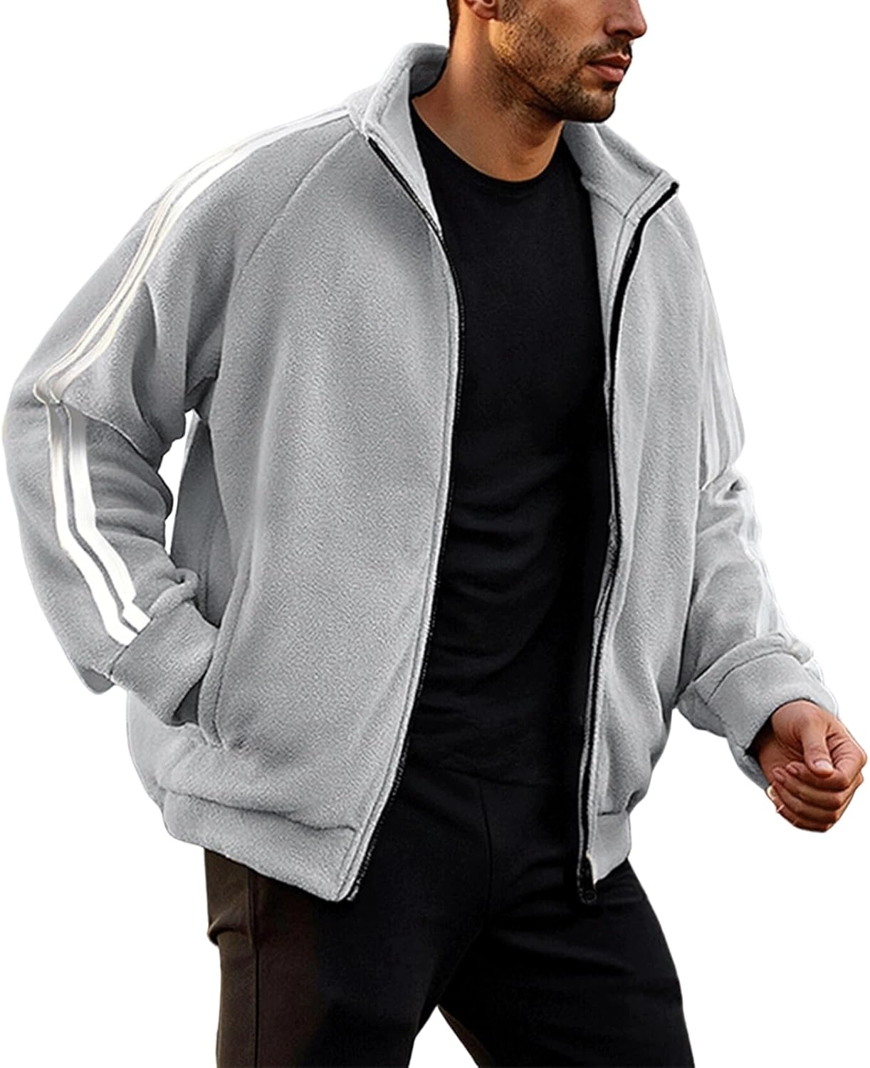 Winter Jacket Men 2025 Lightweight Long Sleeve Sweatshirt Big and Tall Thermal Warm Mens Fashion Cloth