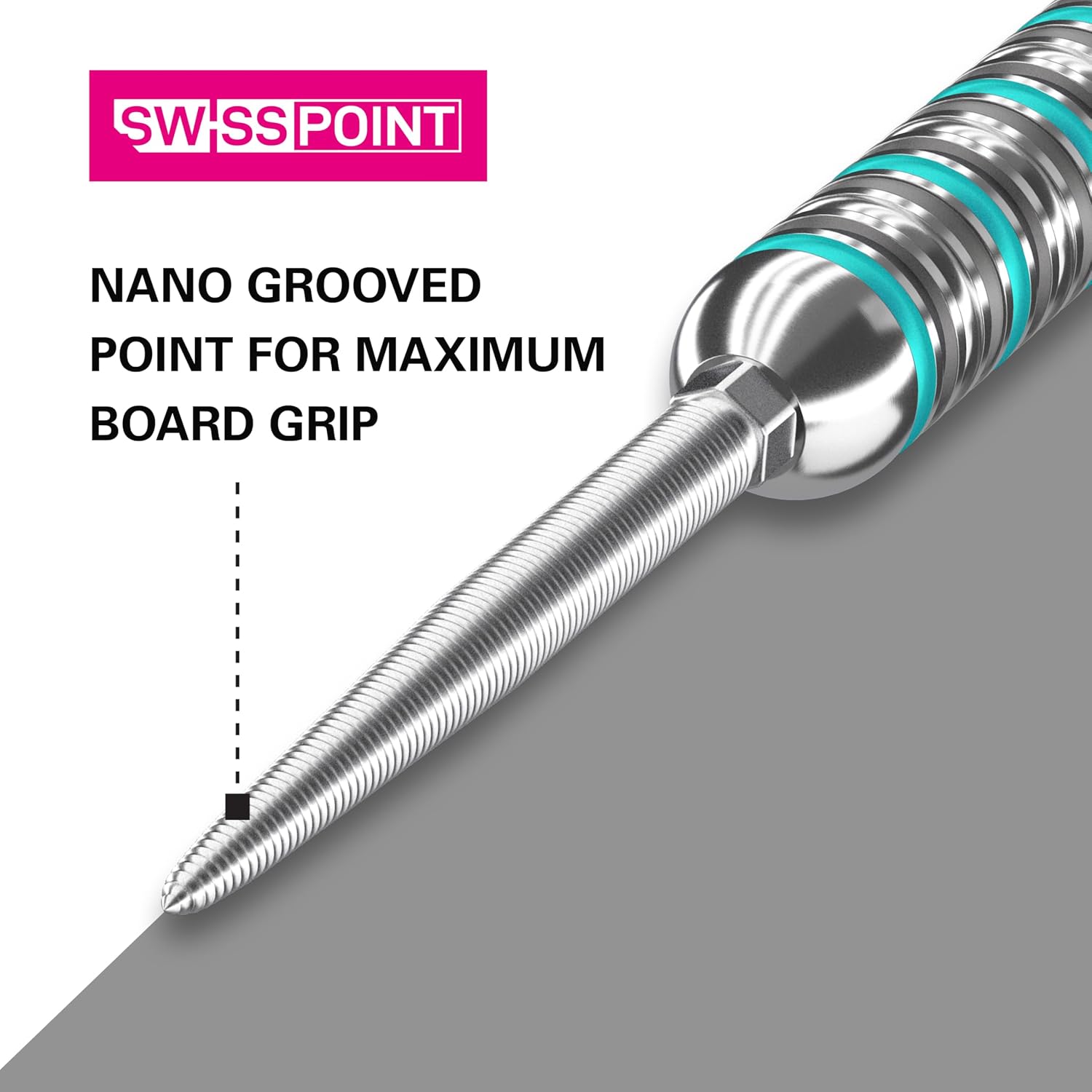 Target Darts Swiss Points, Nano Swiss Point Dart Tips (3 Pack Set of Tips) 40MM, Silver | Change Dart Points, Professional Darts Accessories