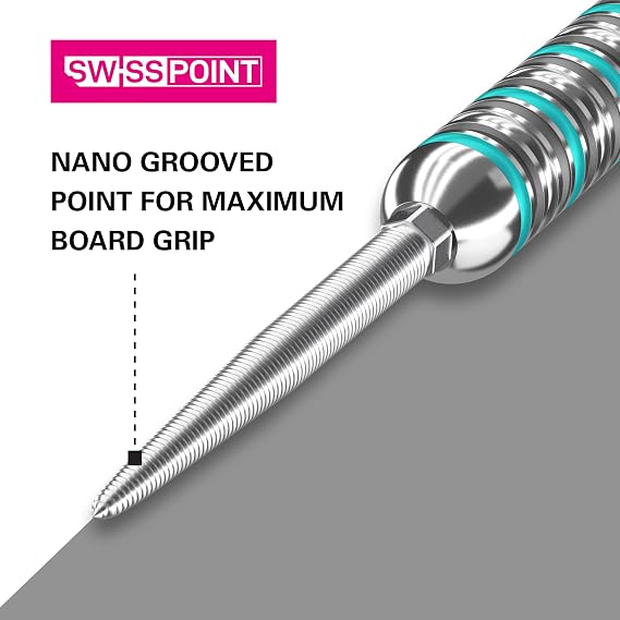 Target Darts Swiss Points, Nano Swiss Point Dart Tips (3 Pack Set of Tips) 35MM, Silver | Change Dart Points, Professional Darts Accessories