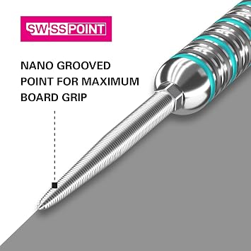 Target Darts Swiss Points, Nano Swiss Point Dart Tips (3 Pack Set of Tips) 35MM, Silver | Change Dart Points, Professional Darts Accessories