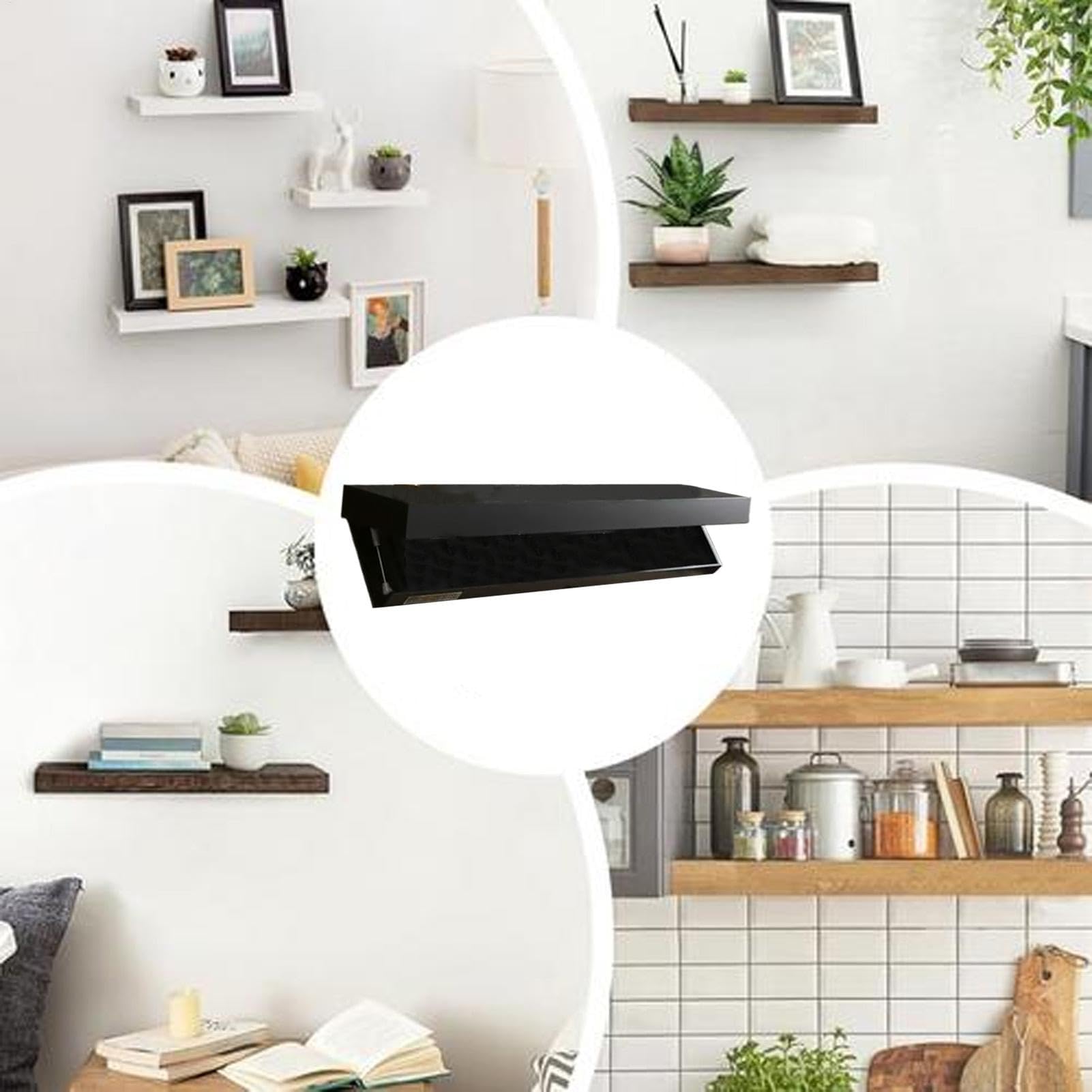 Mensola sospesa nascosta con cassetti, mensola da parete segreta per riporre oggetti eleganti e discreti, perfetta per la casa o l'ufficio, elegante nizer da parete per soggiorno o spazio di lavoro
