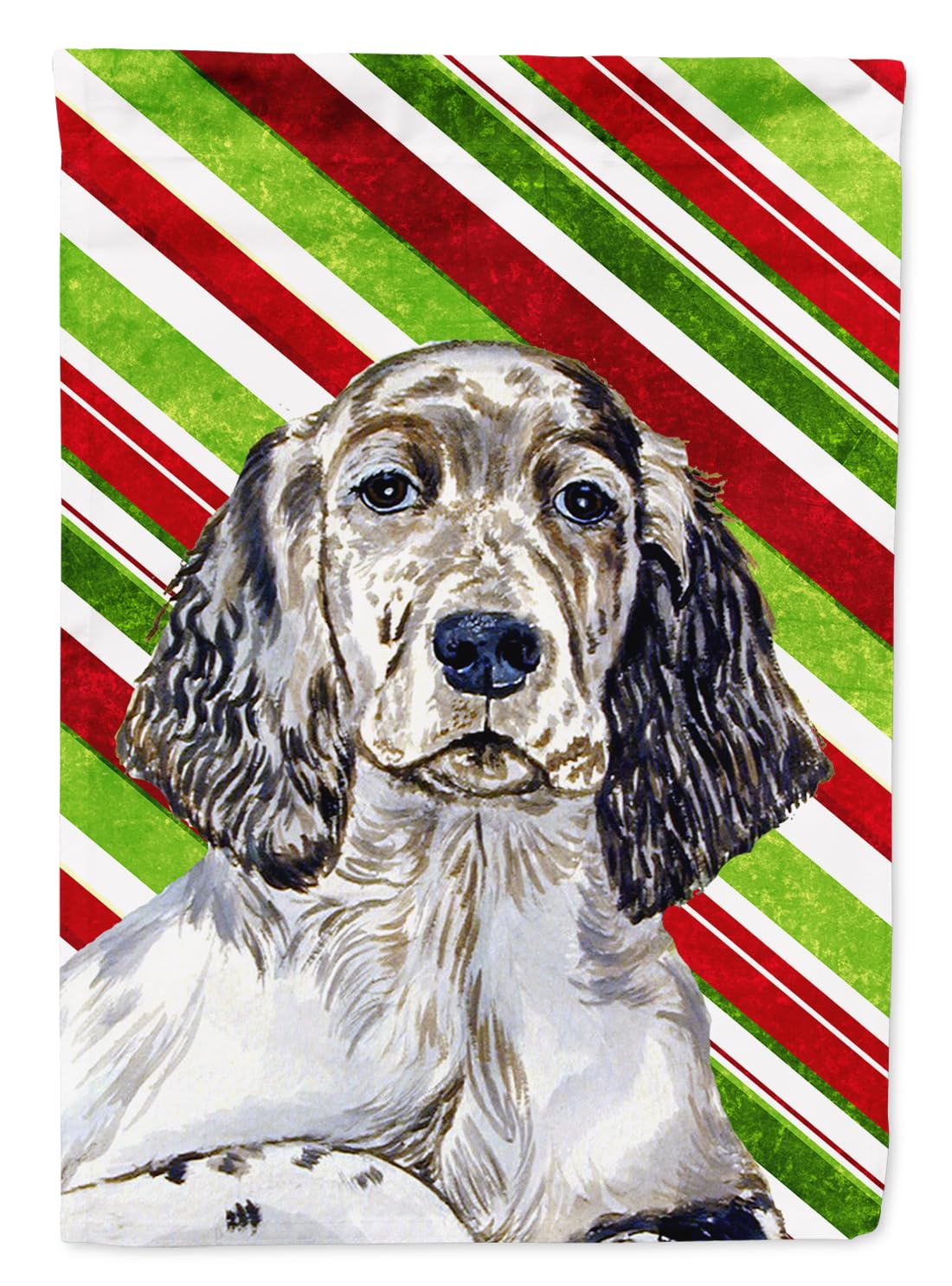 Drapeau English Setter pour jardin extérieur résistant aux intempéries de Noël LH9232GF