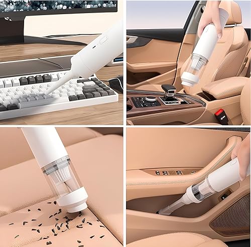 Miniatura 2 de ZWai Aspiradora inalámbrica, aspiradora de mano, mini aspiradora de automóvil con soplador, aspiradora portátil ligera para automóvil, hogar,