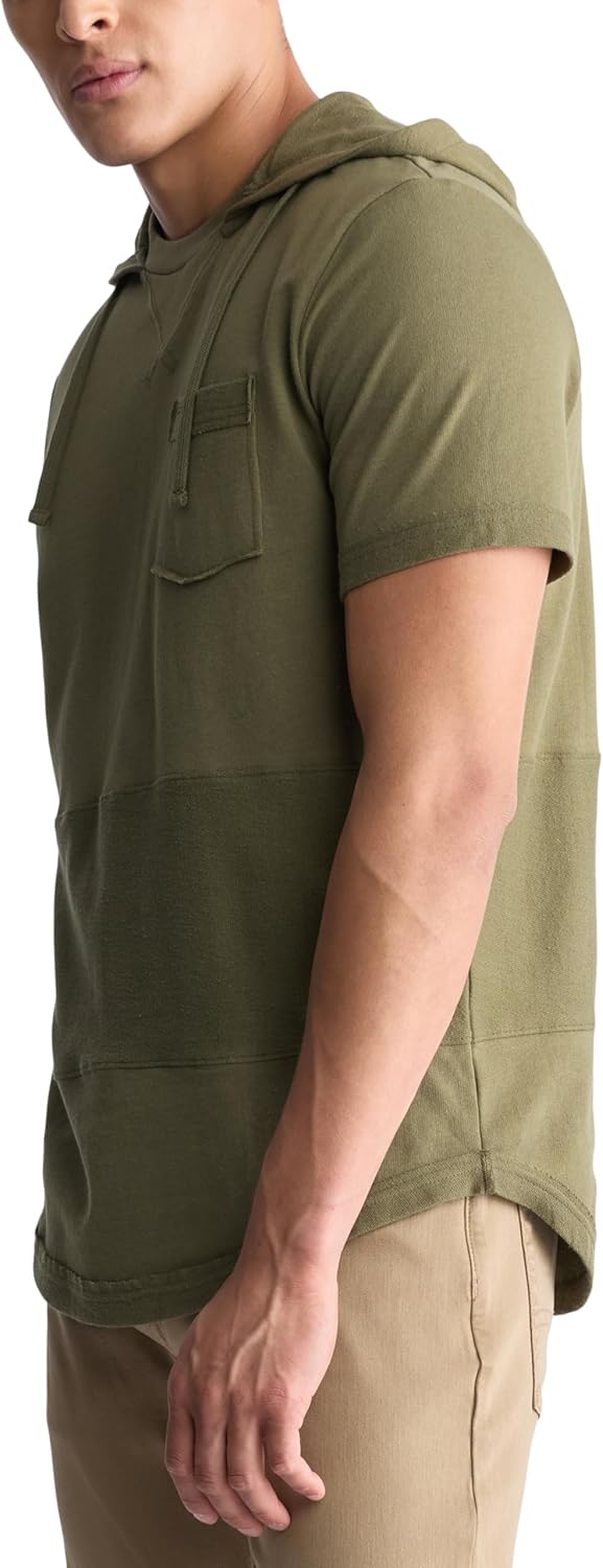 Buffalo David Bitton Mens Short Sleeve French Terry Hoodie - Image 2