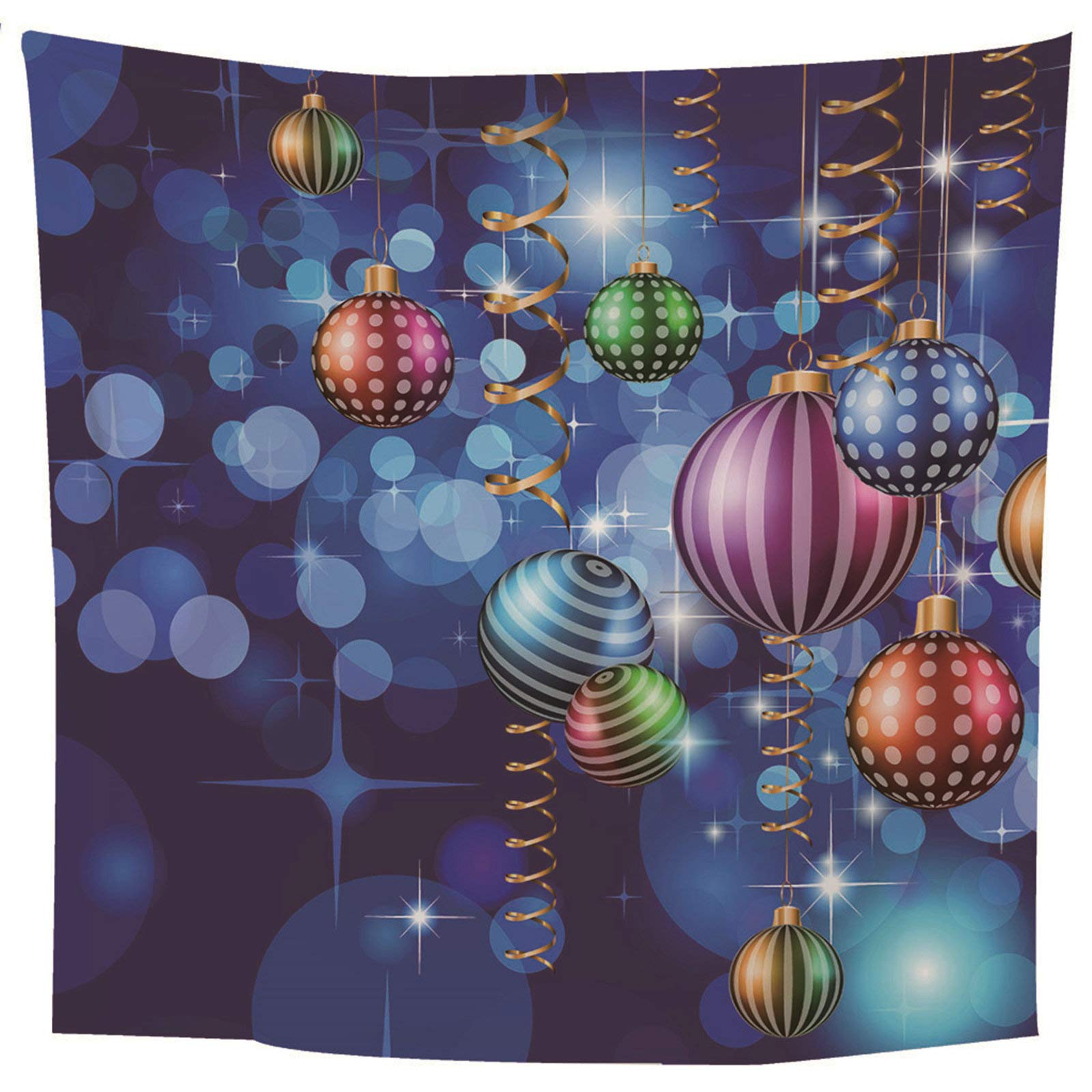 KnSam Dywan na ścianę, gobelin, ozdoba na ścianę, do salonu, dekoracja domu z poliestru, kolorowa, 350 x 256 cm, dywan ścienny