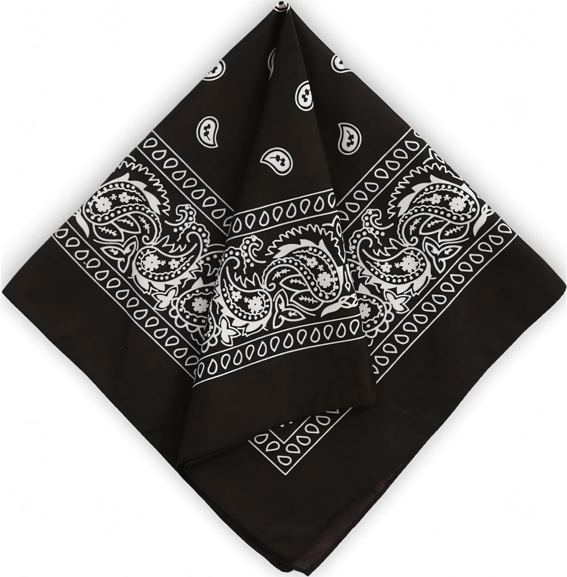 Tough Headwear Groes Bandana-Taschentuch Kopftcher fr Mnner und Frauen Cowboy-Bandana-Sets Paisley-Bandana-Set