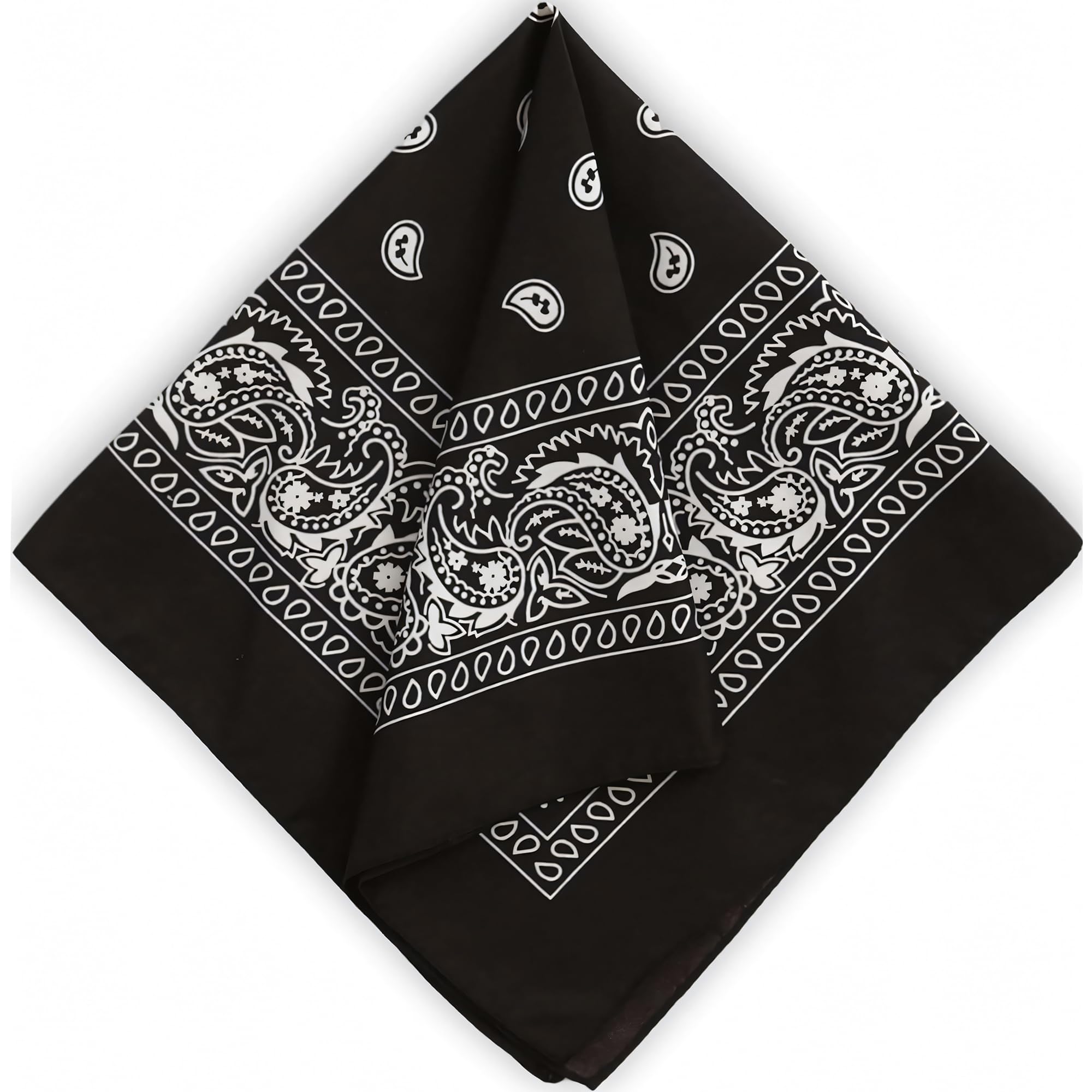 Tough Headwear Large Bandana Headband - Handkerchief Bandanas for Women & Men - Cowboy Scarf & Durag Pack