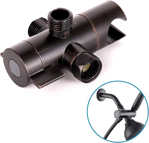 R FLORY Válvula desviadora de ducha de 3 vías G 12 extensión de brazo de ducha para cabezal de ducha de mano y cabezal de pulverización fijo con