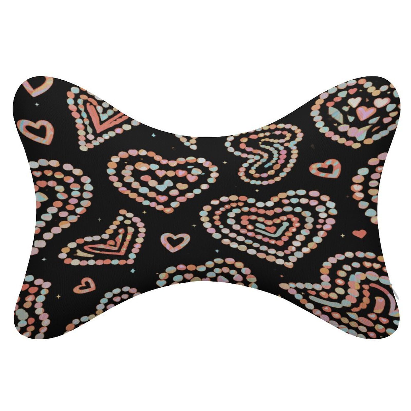 Amazon.com: JOJOART Heart Cute Funny Black Car Neck Pillow 2Pack