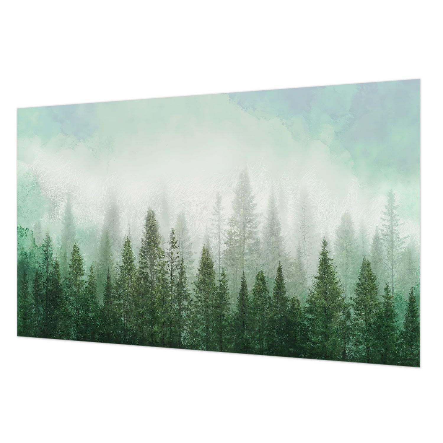 Papier peint loup facile à nettoyer pour relooker un mur sans imperfections