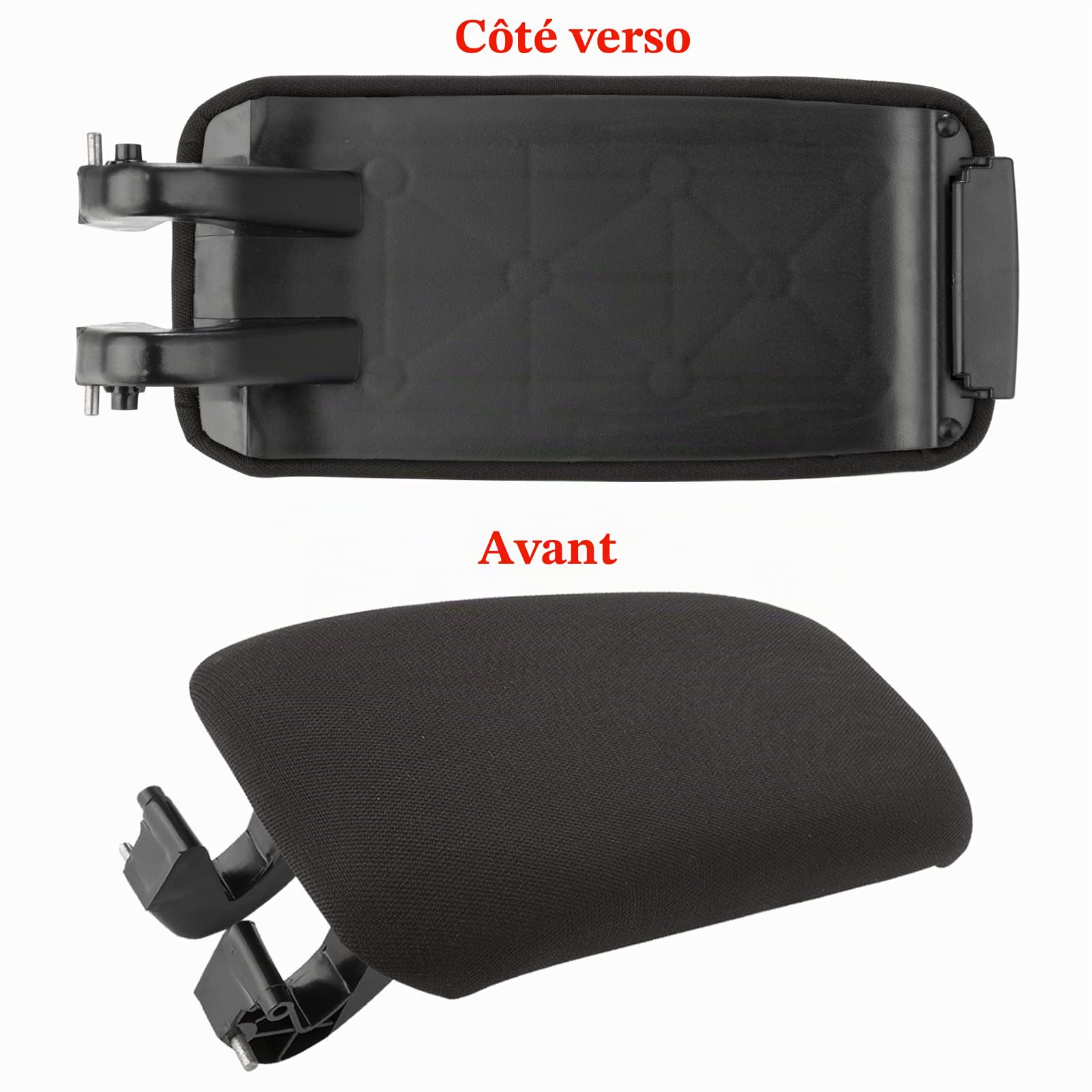 KASturbo Housse Accoudoir Couvercle Central pour A3 8P 8P0864245P 2003-2013 Tissu Noir