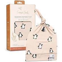 Penguins Top Knot Hat 0-4mo