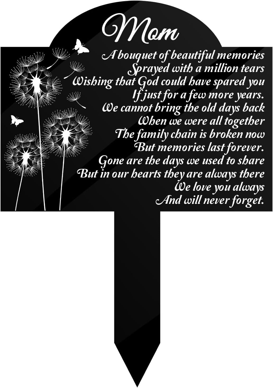 Grave Markers for Cemetery Memorial Stakes for Outdoors