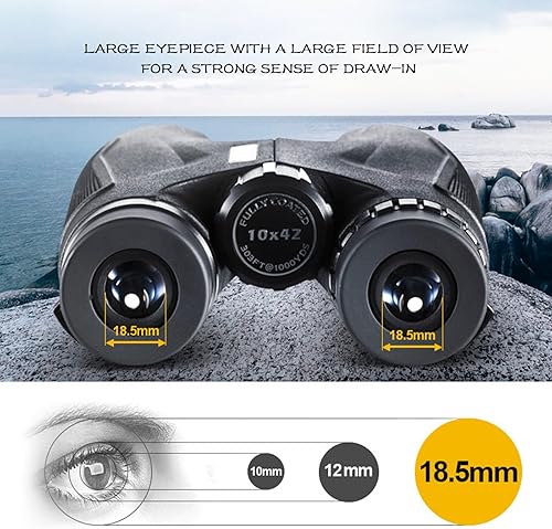 Miniatura 4 de BIJOOT 10X42 Binoculars 42Mm Objective Lens with Large Field of View Birdwatching, Hunting, HD Outdoor Binoculars