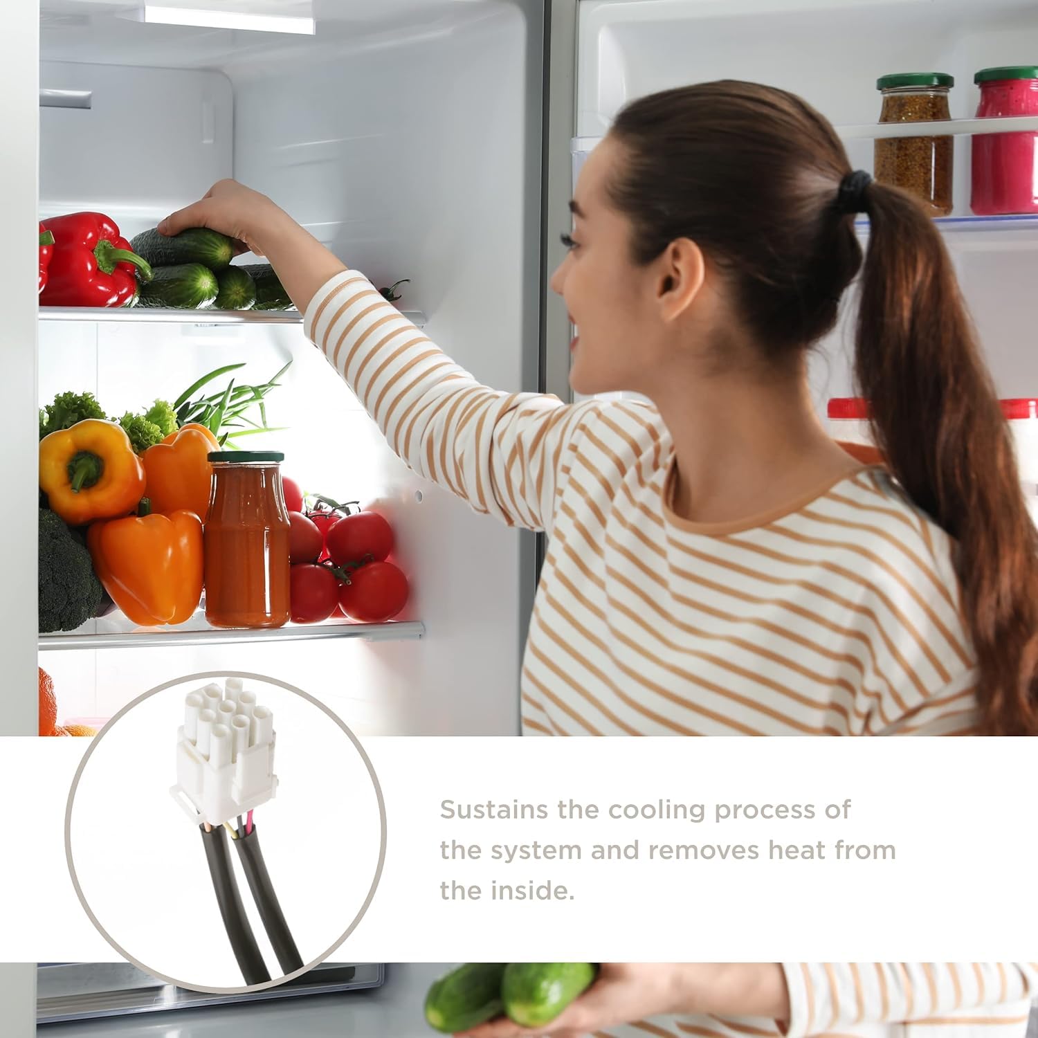 GE Appliances WR60X10358 Refrigerator Condenser Fan Motor Assembly