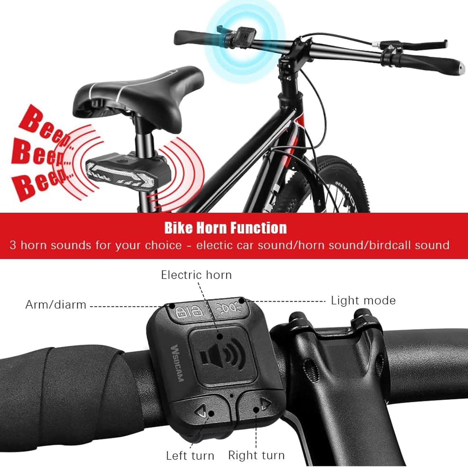 Bike Horn Function Remote Control