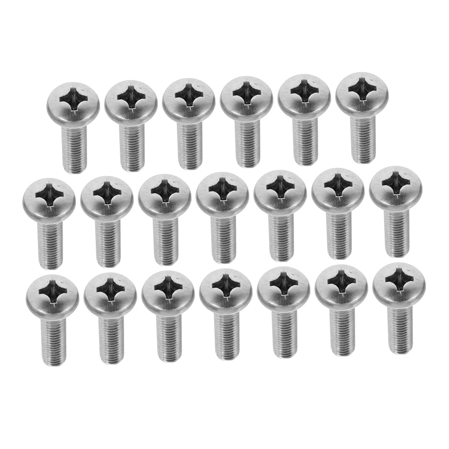 Alipis 20pcs Cross Recessed Pan Head Screws Stainless Steel Tv Mounting Screws for Wall Mount