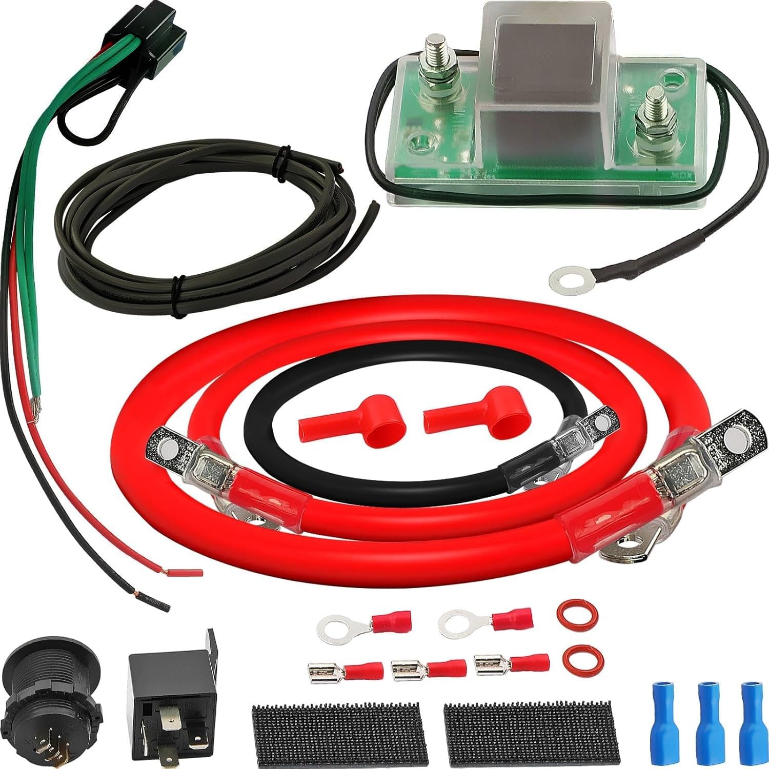 Fexhull 12V UTV Dual Battery Isolator Connect & Monitor Kit Fit for Honda Pioneer 1000/700/500, Replace# UTV-SBI-CM