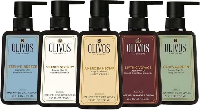 Olivos Do al Zeytinya l  Du  Jeli - Nemlendirici ve Besleyici, Hassas Ciltler  in  deal, 750ml | Yo un Nemlendirme ve P r zs z Cilt 5x750 ML, 5li Set