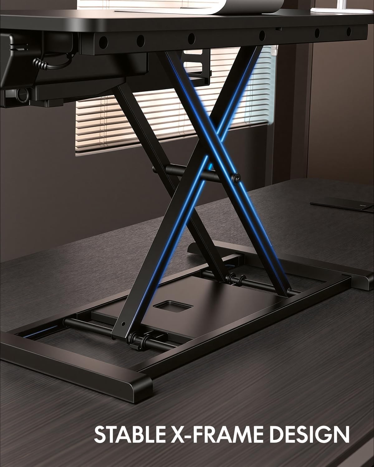 FLEXISPOT 35″ Electric Standing Desk Converter – Motorized Height Adjustable Sit Stand Riser, Fits Dual Monitors & Laptop, Wide Keyboard Tray, Smooth Quiet Lift, Home Office & Workstation Upgrade