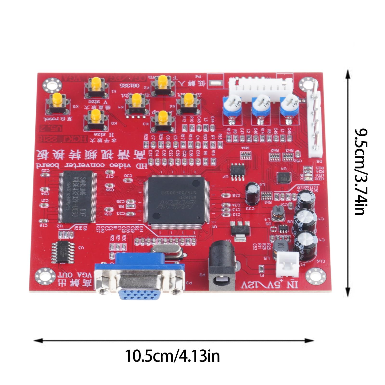 Accessori da gioco Console Convertitore per videogiochi Scansione automatica Segnali di gioco Gioco RGBS/CGA a VGA Converter RGBS a VGA