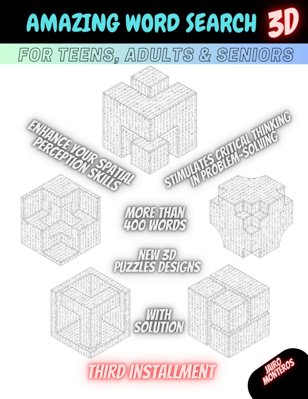 Amazing Word Search 3d: For Teens, Adult & Senior