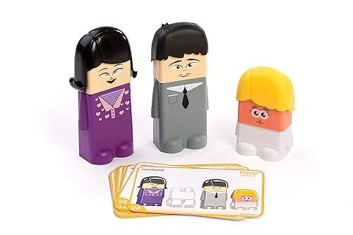 Miniatura 7 de Miniland Juego de bloques de diversidad familiar para niños de 3 a 6 años. 33 piezas, 12 hojas de actividades y 1 folleto. Compatible con
