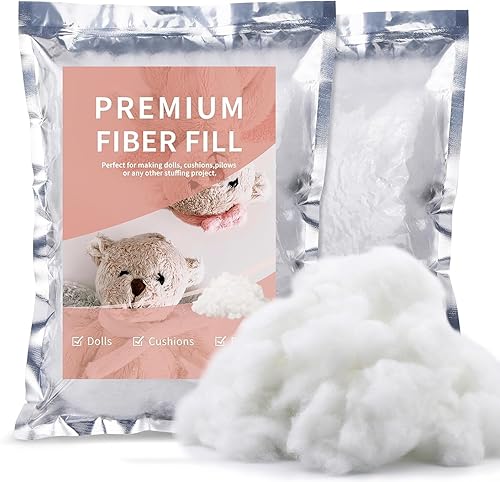 Zxiixz Relleno de poliéster de 12.35oz, relleno de almohada, fibra de poliéster reciclada, relleno de alta resistencia para relleno de almohada,