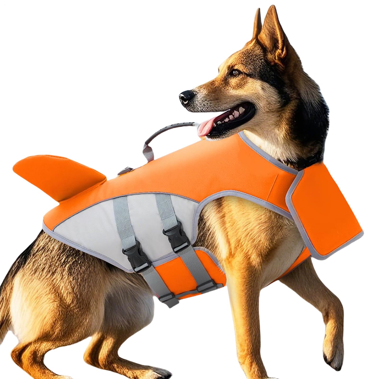 Gilet de sauvetage grand chien réglable pour sécuriser la nage en lac