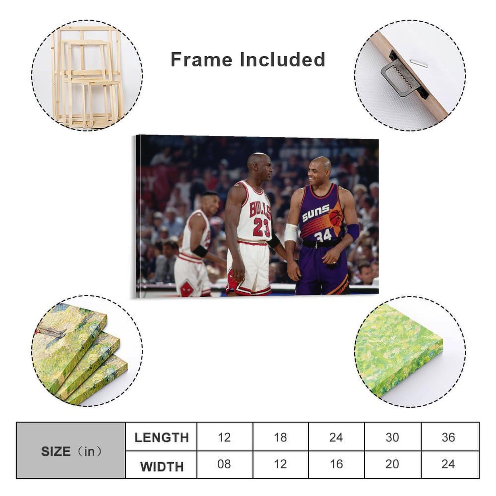 Amazon.co.jp: チャールズ・バークレー・バスケットボール選手ポスター