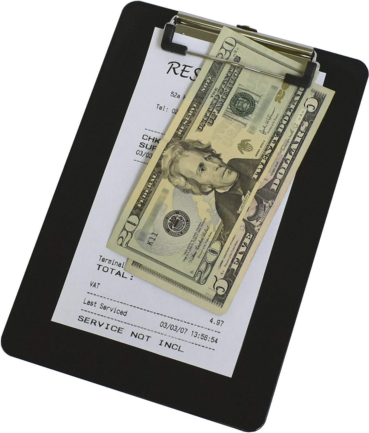 Acrimet Clipboard Memo Size A5 (9 1/4” x 6 5/16”) Low Profile Clip (Plastic) (Black Color) (6 Pack)