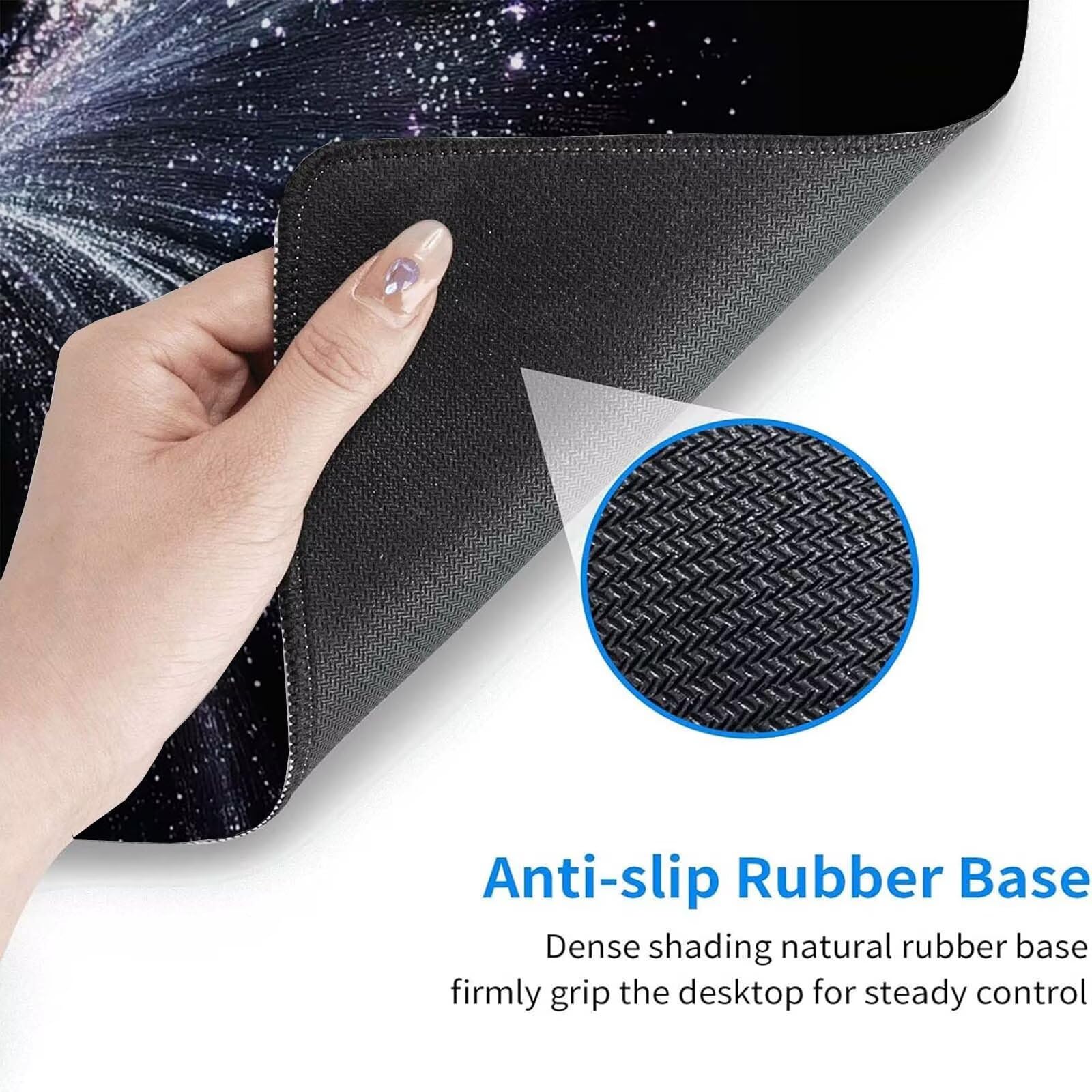 Tappetino Mouse Gaming, 1200x600mm Tappetino Mouse XXL nero 0c0-298 | Mouse Pad Grande, Ottimizzato per i Sensori da Gioco, Migliora Precisione e Velocità, per Mac e PC, Ali (8)