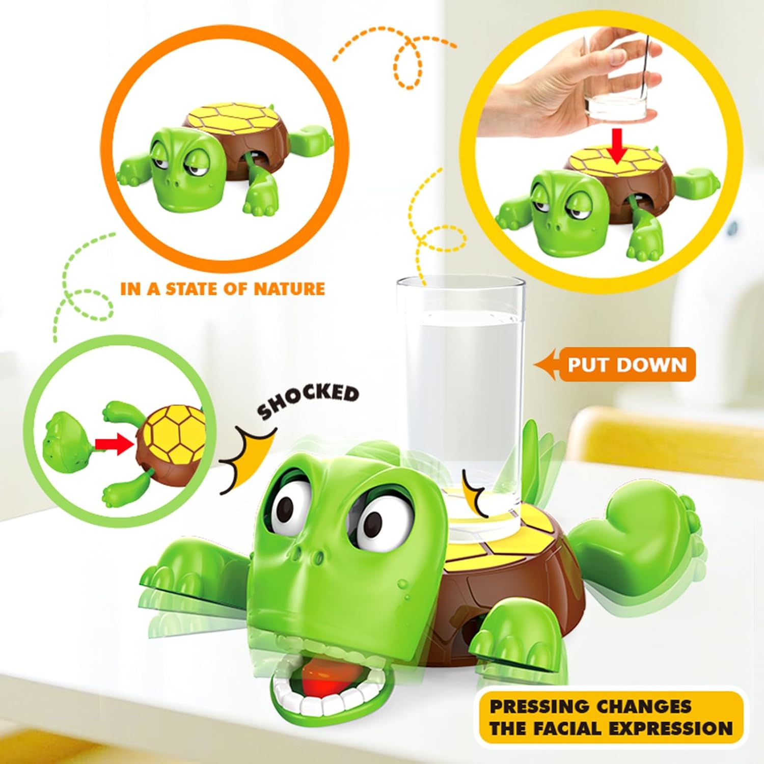 Color Land Gravity - Powered Funny Turtle Coaster Tea Cup Holder, A Fun and Functional Coaster for Your Coffee Table Decor Cute Stuff Funny Gifts image 5