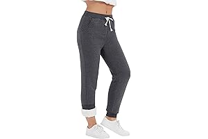 Flygo Sherpa-Lined Sweatpants for Women: Cozy Comfort Meets Athleisure