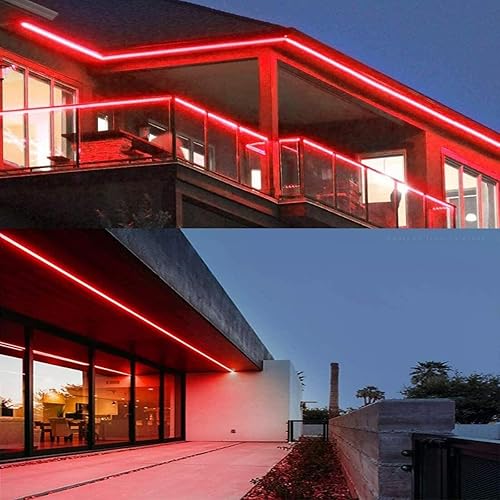 Miniatura 4 de EZTRONICSCORPO LED Strip Lights, 16.4ft5m White Neon Rope Lights Dimmable, 12V LED Light Strip for Bedroom, 6000K Waterproof Flex Neon Sign for