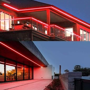 LED Neon Strip Lights, 6500K White 12V/16.4ft, Flexible Diffuser, Cuttable & Bendable Waterproof Silicon, for Decor, Indirect Lighting & Sign Custom. [Power Adapter not Included]