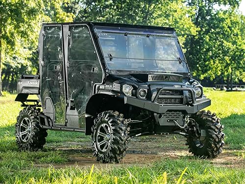 Miniatura 5 de SuperATV Cuchara de capó para Kawasaki Mule Pro 2016+ (ver ajuste) | Hecho de chapado de acero resistente | Aumenta el flujo de aire a tu cabina |