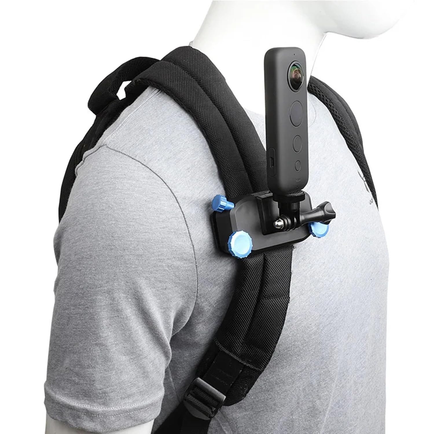 eWINNER Backpack Clip Mount for Insta360 X5 X4 X4Air X3 X2 X OneR RS GO 2 GO3 GO 3S GO Ultra/Ace PRO/Ace Pro2 /for GoPro Hero 13 12 MAX2/for DJI OSMO 360/Nano/Osmo Action 6 5 Pro 4 Pocket 3 Cameras