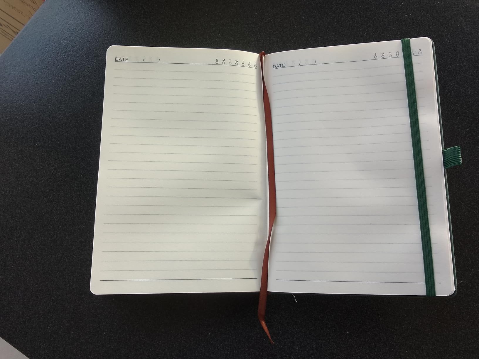 Lined Journal Notebook for Women Men, A5 192Pages College Ruled Leather ...