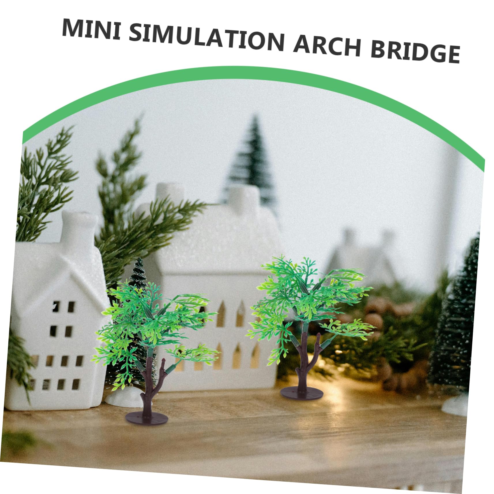 Operitacx 3 Juegos De Árboles Artificiales Modelo De Paisaje Miniatura Árboles Verdes 10 Unidades X 3
