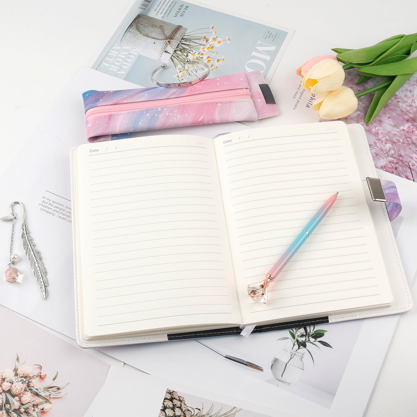 Journal intime avec cadenas pour fille 8-13 ans - Carnet secret avec code