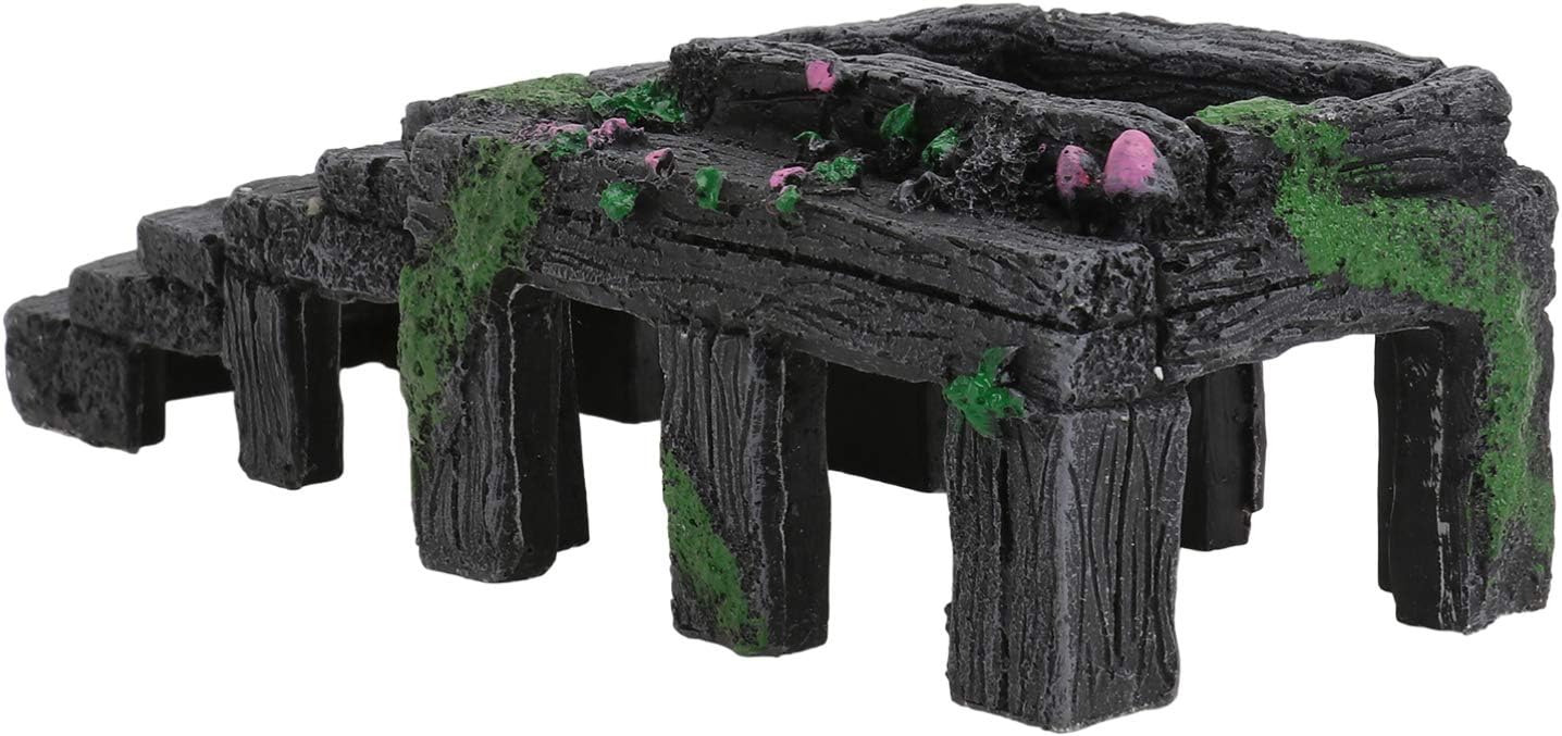 SupwellHabitat Basking Rock Turtle pier Platform Reptile Basking Platform Bearded Dragon basking Platform for Turtles Basking