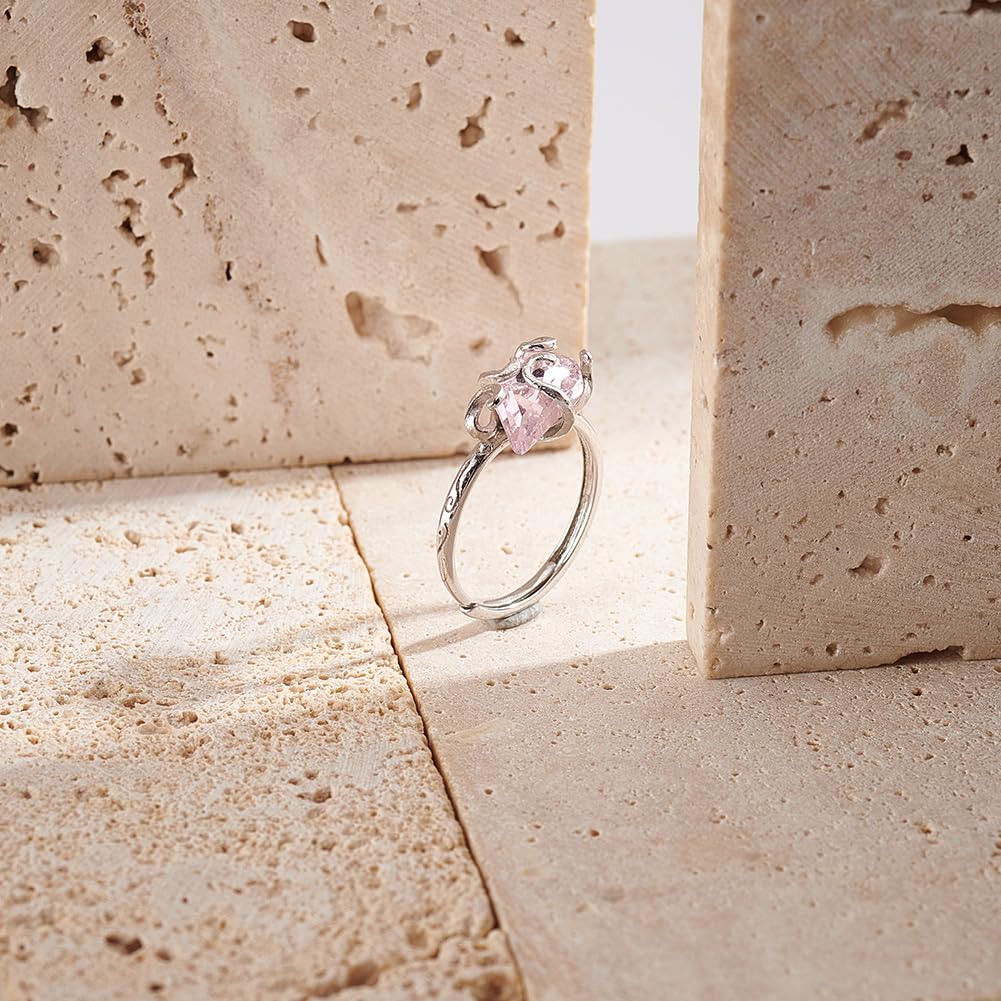 PH PandaHall Base de Bague en Argent Sterling 925, 1pcs anneau