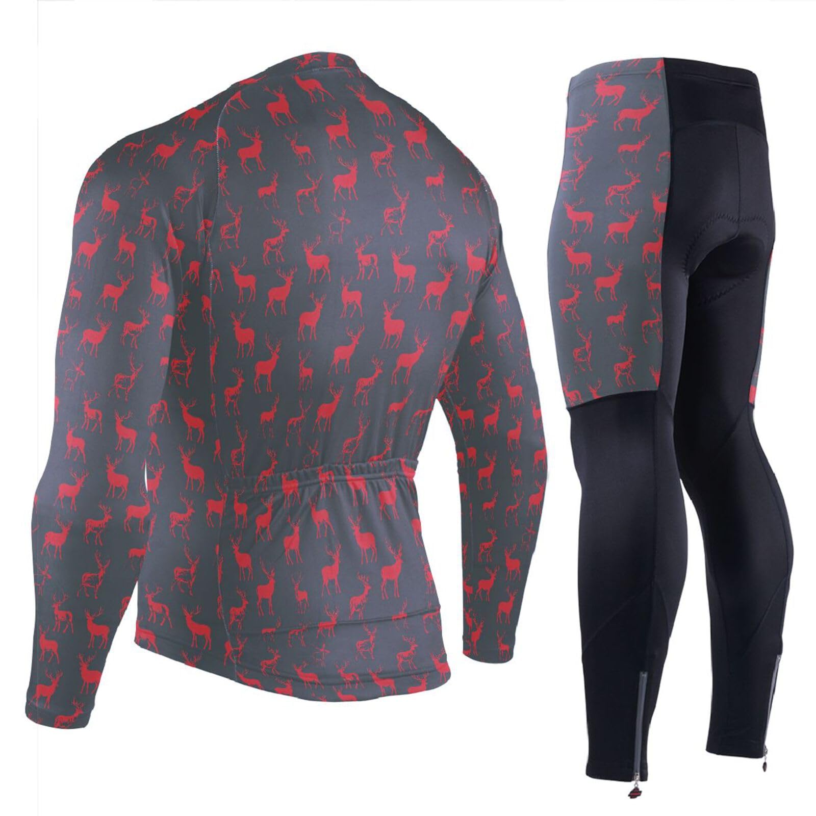Radtrikot für Herren, mit Taschen, Windbreaker, kaltes Wetter, 3D-gepolstert